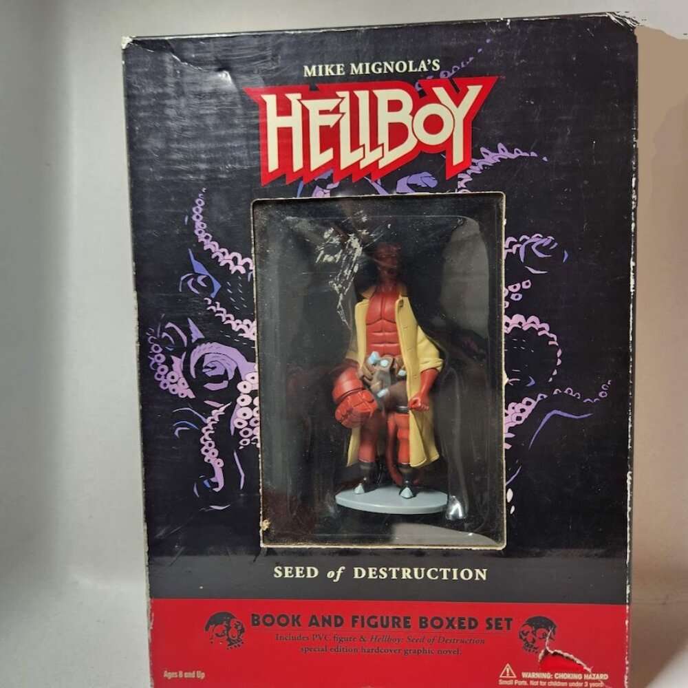 Hellboy Seed Of Destruction Book And Action  Figure Set by Mike Mignola Dark Hor